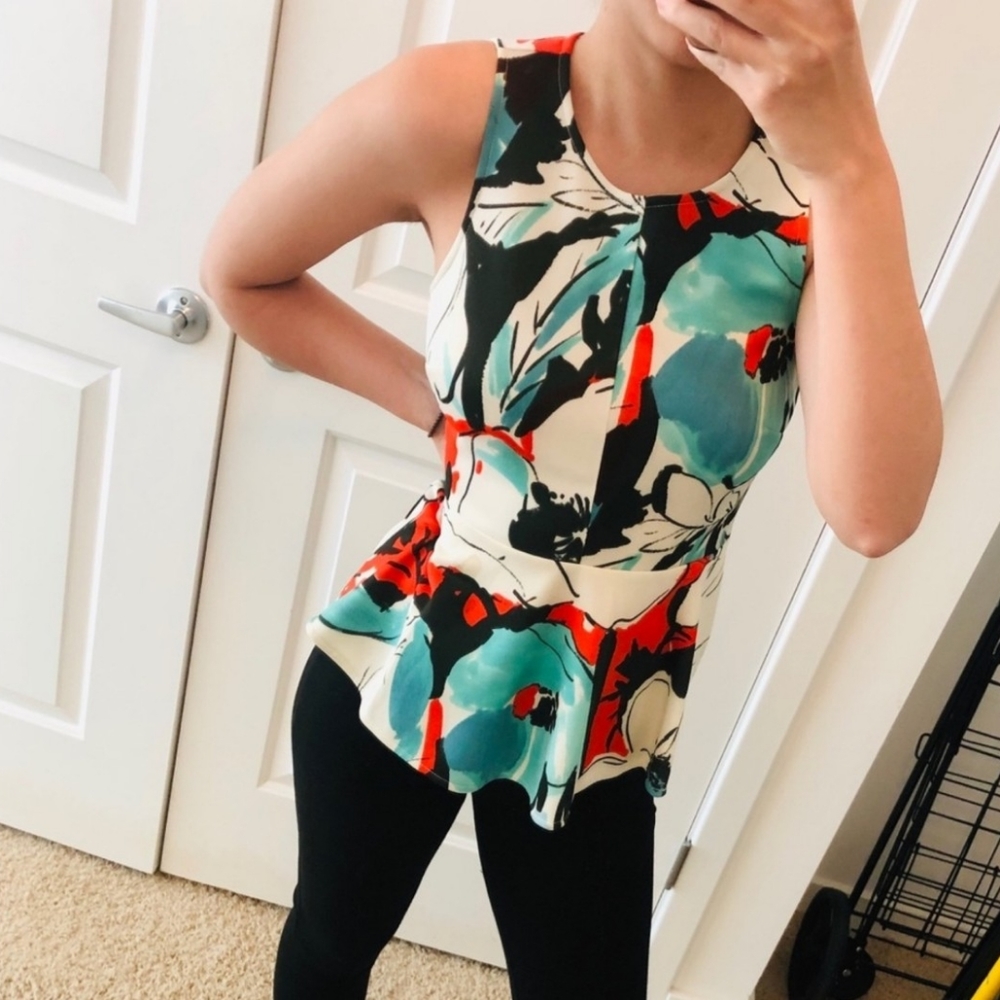 Akemi+Kin Peplum Tank Top